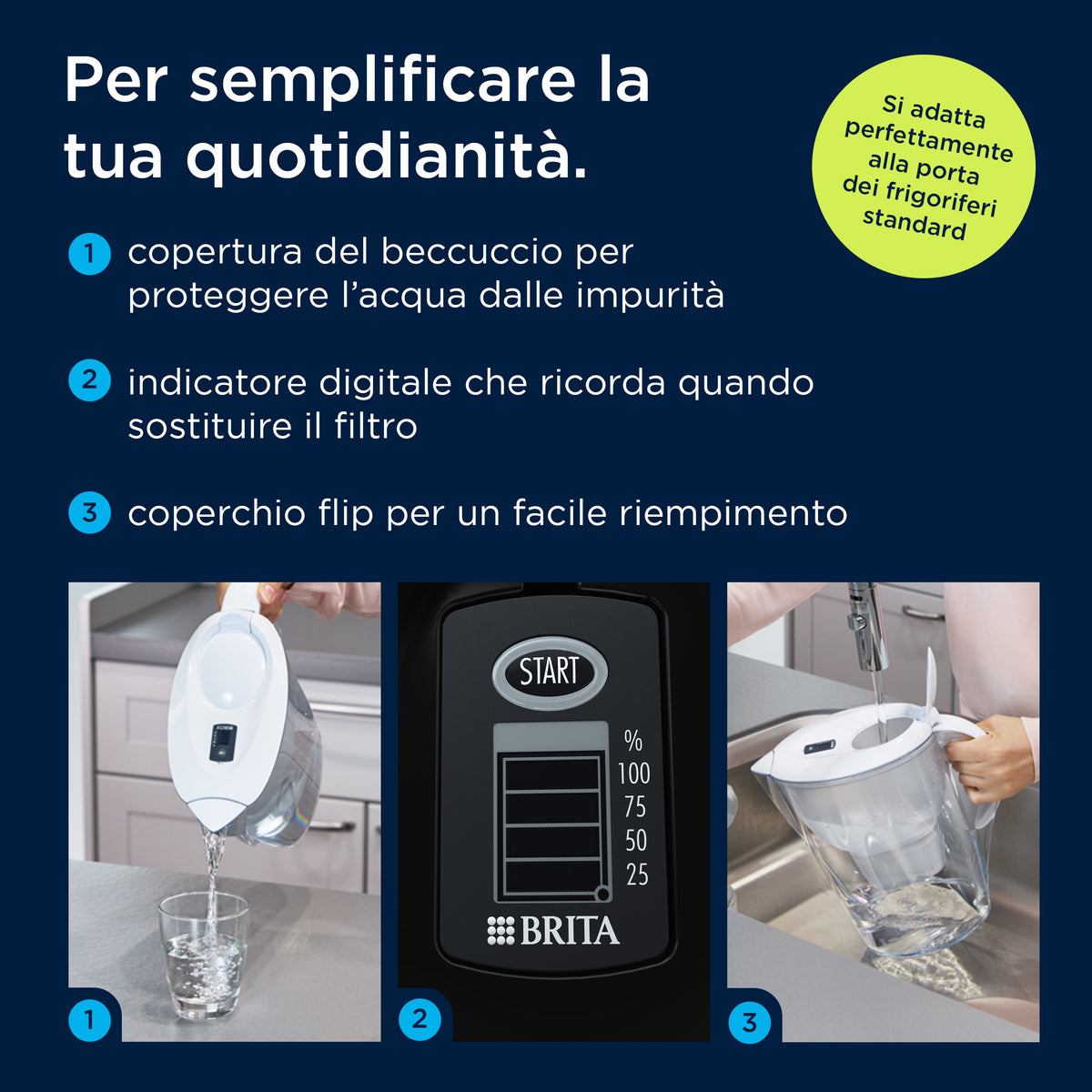 Brita Caraffa Marella XL Blu Capacità 3.5 L , MAXTRA PRO All-in-1