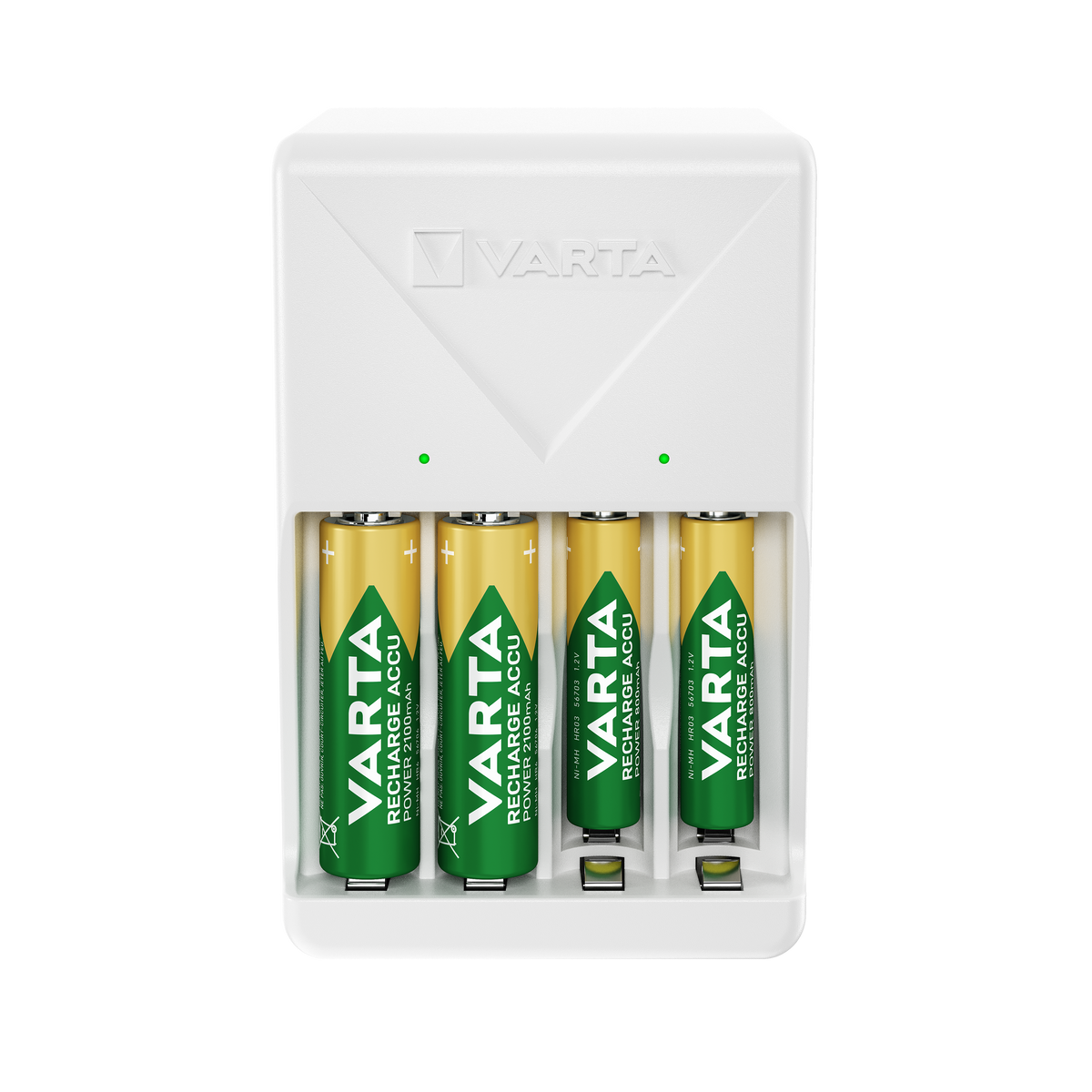 VARTA Plug Charger + 4 Batterie AA 2100 mAh 56706