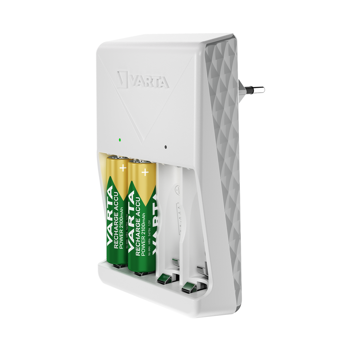 VARTA Plug Charger + 4 Batterie AA 2100 mAh 56706