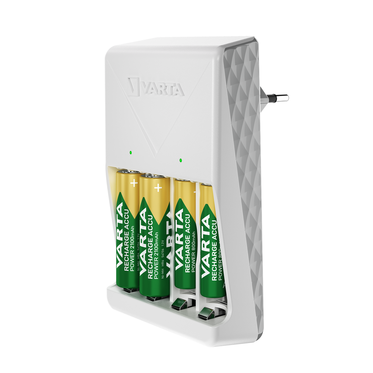 VARTA Plug Charger + 4 Batterie AA 2100 mAh 56706