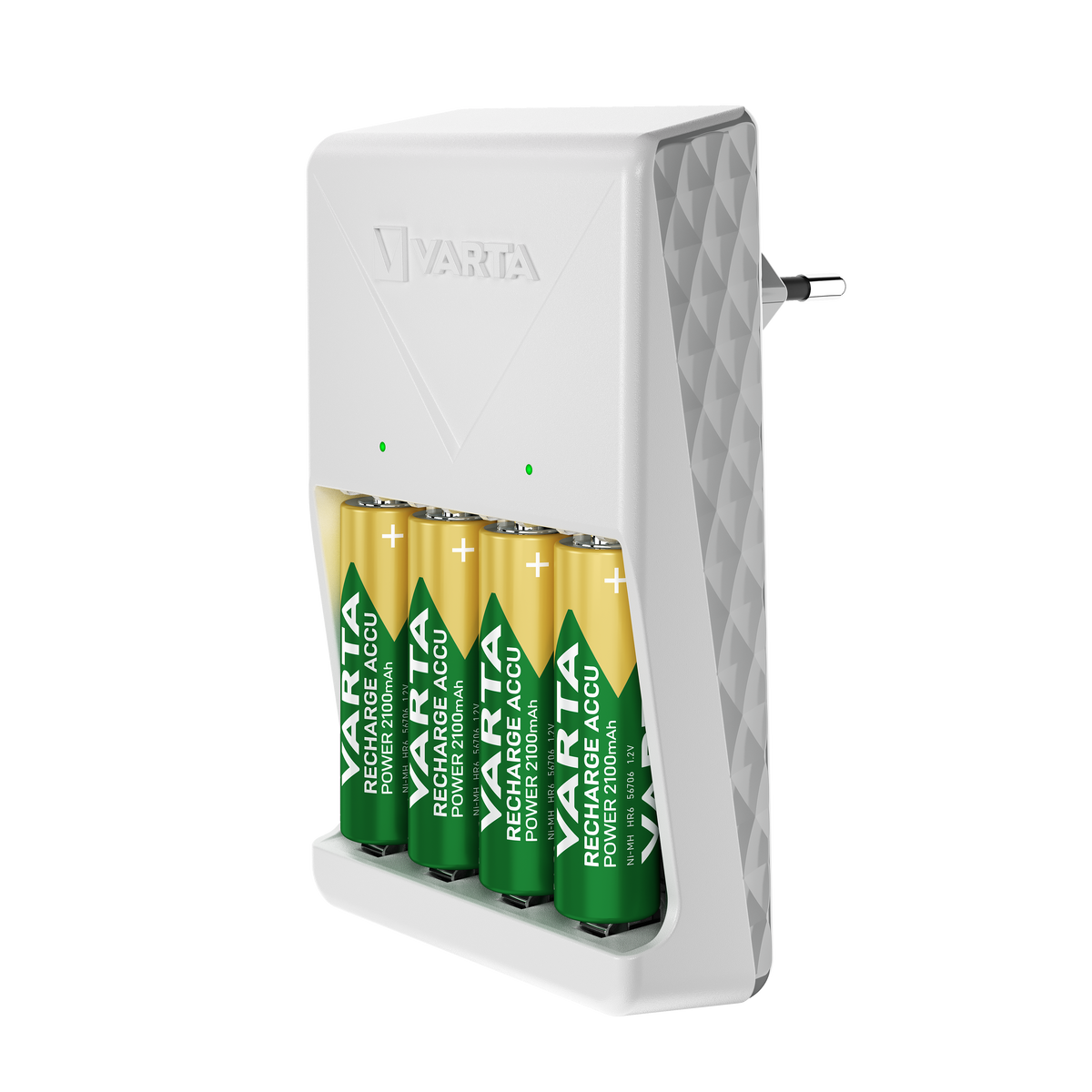 VARTA Plug Charger + 4 Batterie AA 2100 mAh 56706
