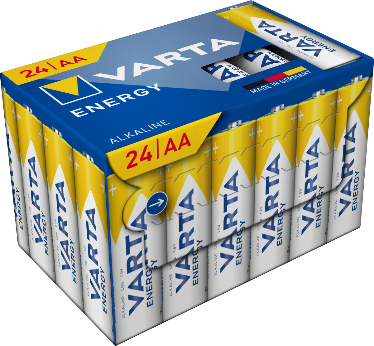 VARTA Energy Pile Alcaline AA / AAA 1,5V – Cube Pack 12 o 24 Batterie