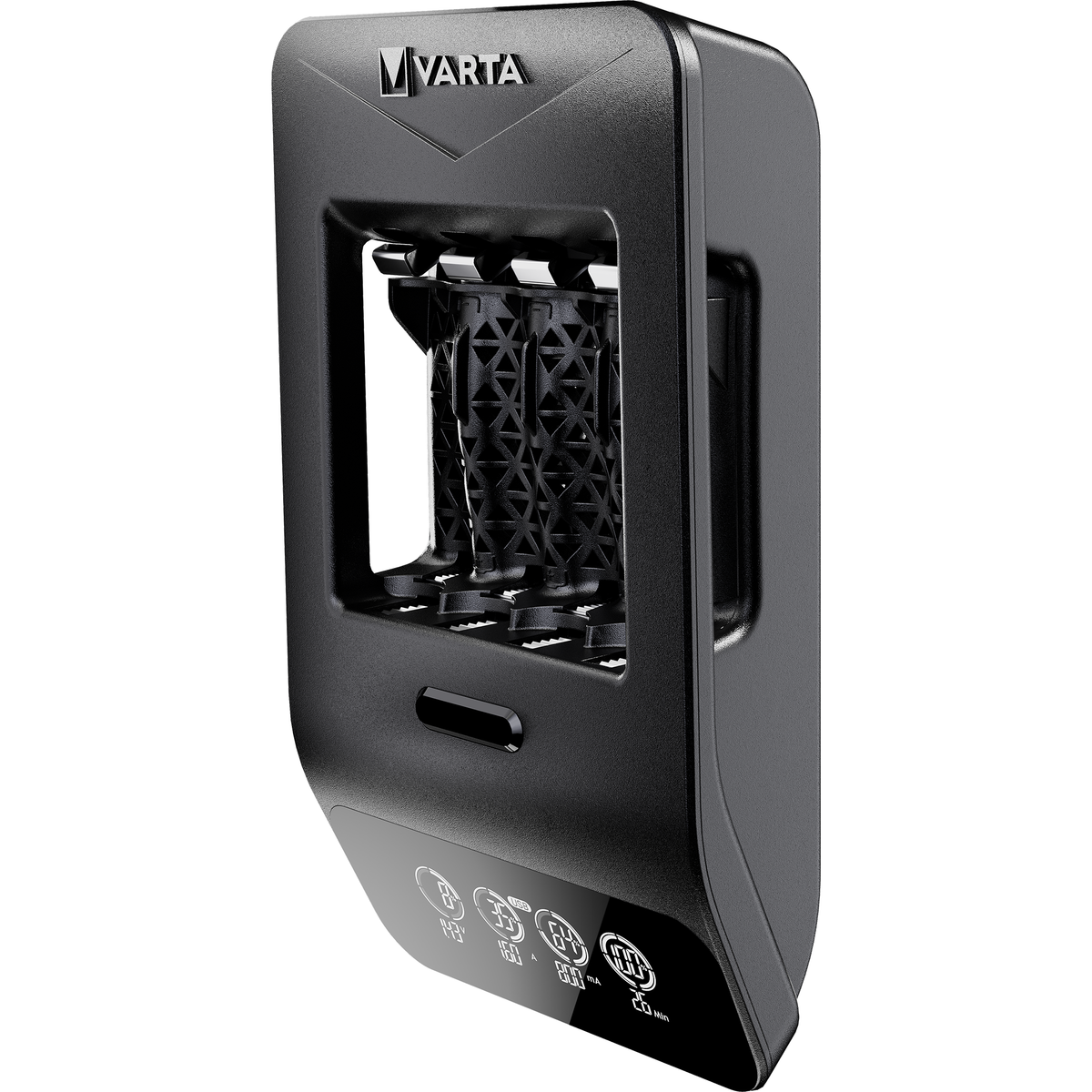 VARTA LCD Smart Charger+ Caricabatterie con 4 AA 2100 mAh