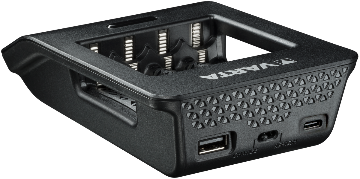 VARTA LCD Smart Charger+ Caricabatterie con 4 AA 2100 mAh