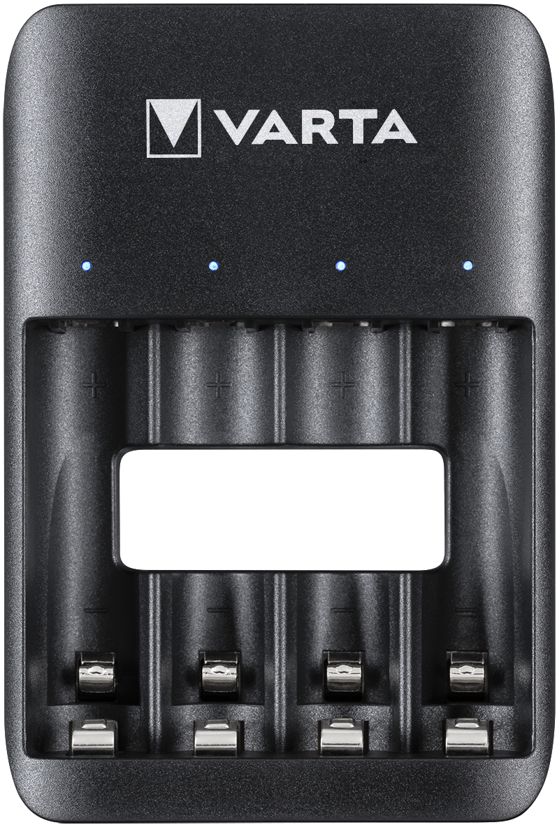VARTA Value USB Quattro Charger + 4 Batterie AA 2100 mAh NiMH