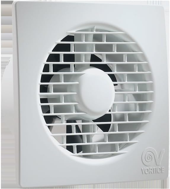 Vortice MF 90/3,5" – Aspiratore da muro compatto Ø90 mm con valvola anti-ritorno