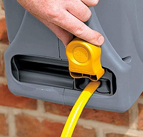 Hozelock Compact Reel Avvolgitubo da Parete 25 m – Riavvolgimento Facile