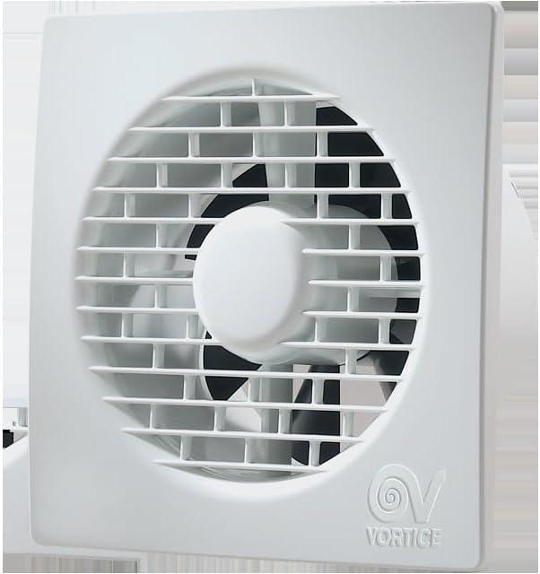 Vortice MF 90/3,5" – Aspiratore da muro compatto Ø90 mm con valvola anti-ritorno