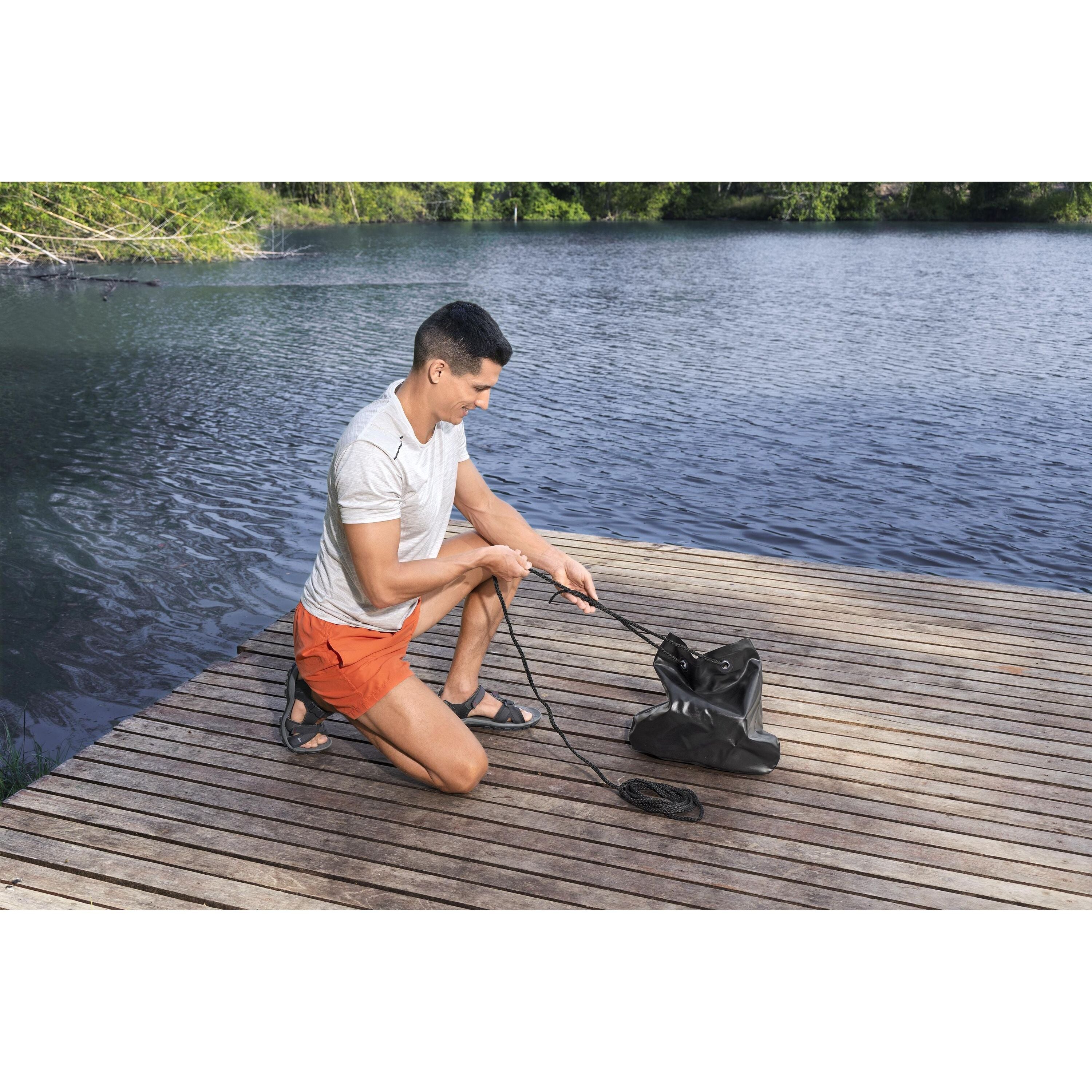 Bestway Hydro Force Summer Oasis Island 43645 – Isola galleggiante 4 posti con parasole