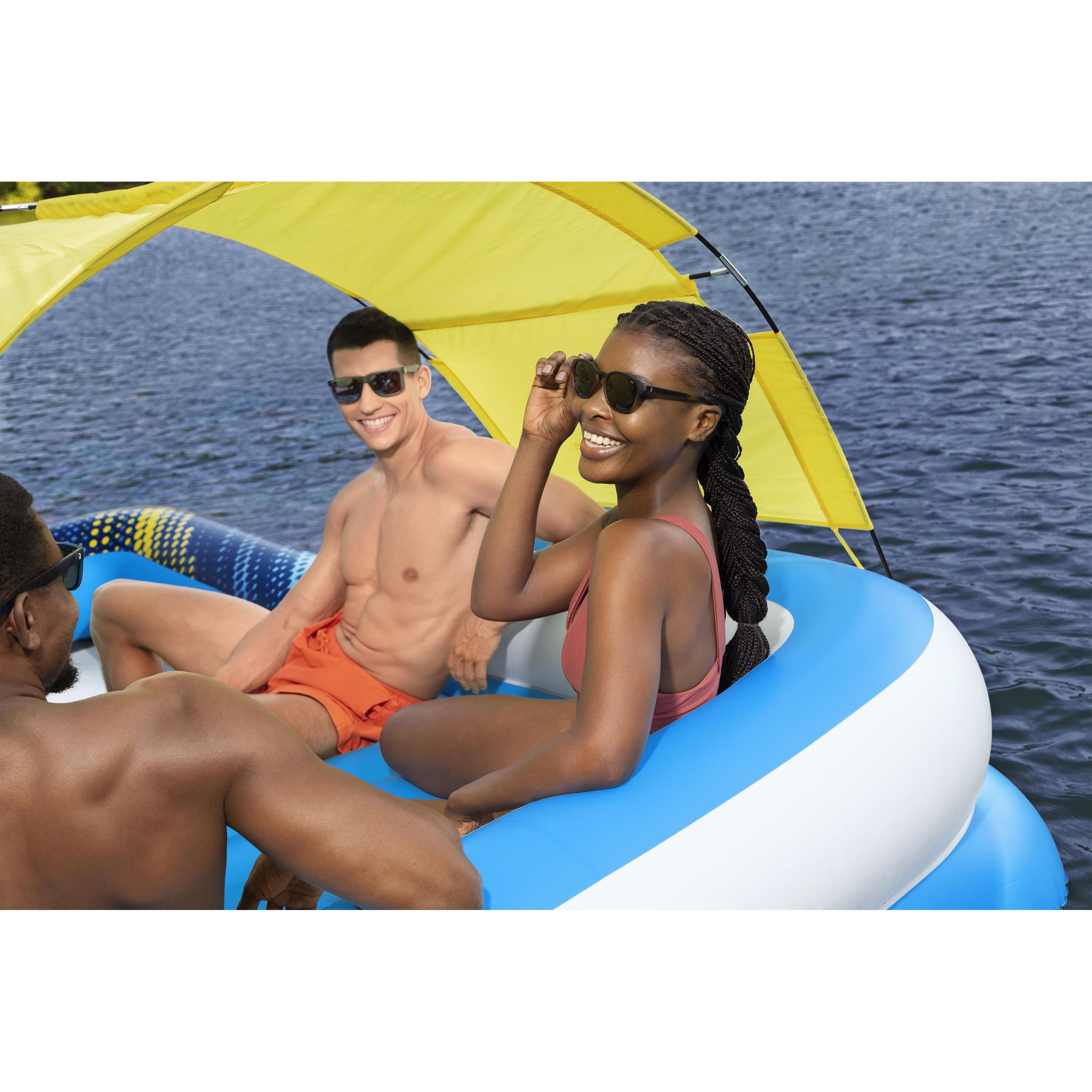 Bestway Hydro Force Summer Oasis Island 43645 – Isola galleggiante 4 posti con parasole