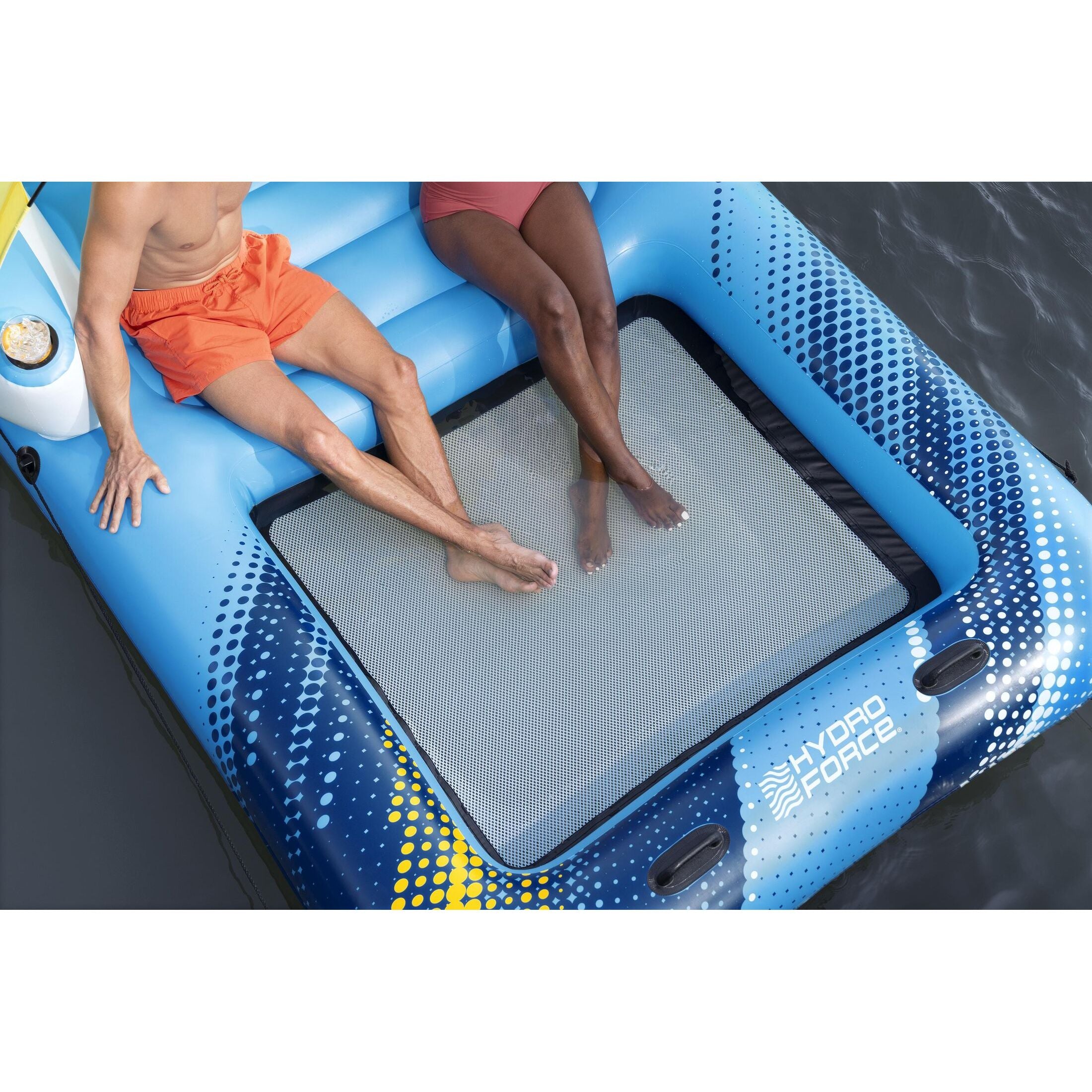 Bestway Hydro Force Summer Oasis Island 43645 – Isola galleggiante 4 posti con parasole