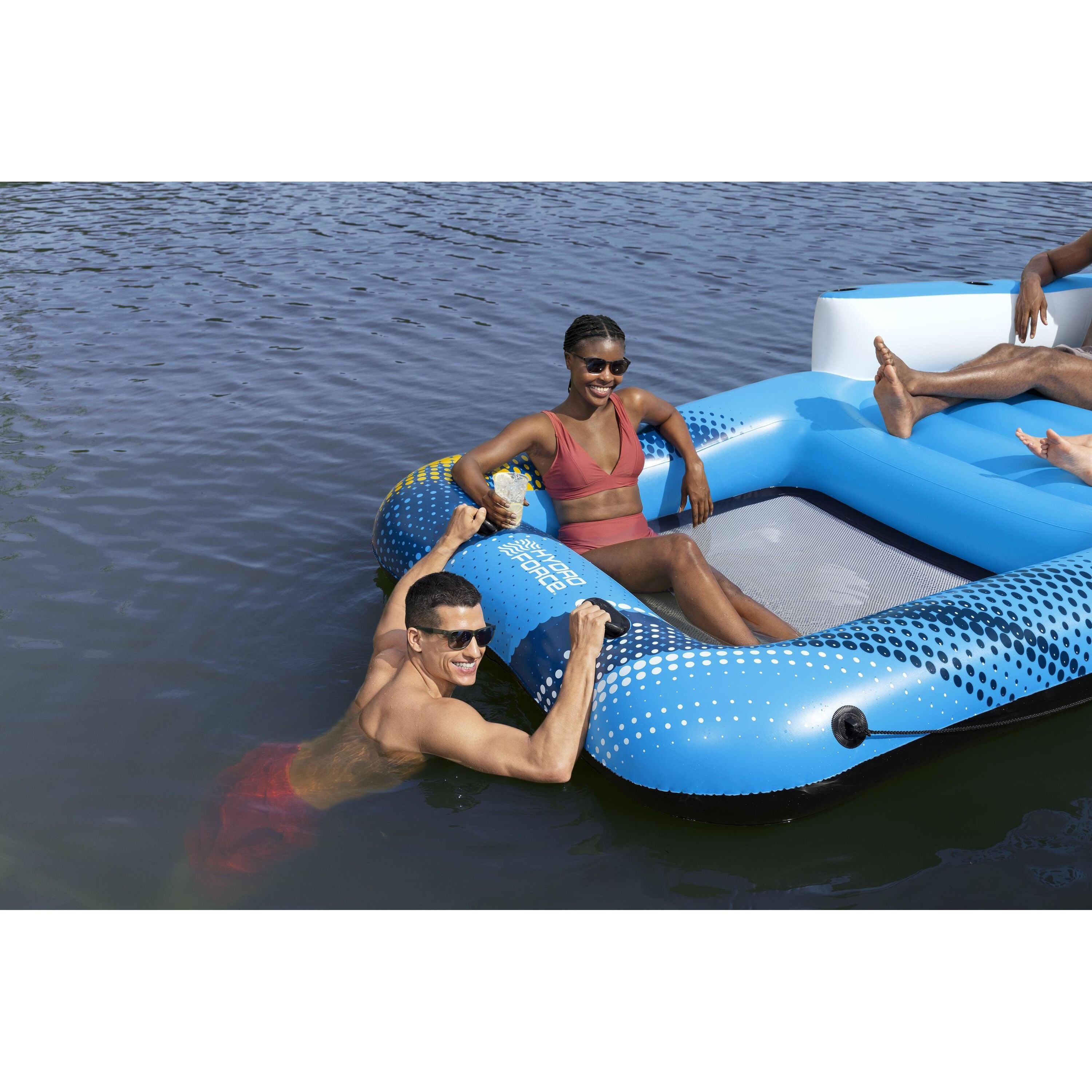 Bestway Hydro Force Summer Oasis Island 43645 – Isola galleggiante 4 posti con parasole