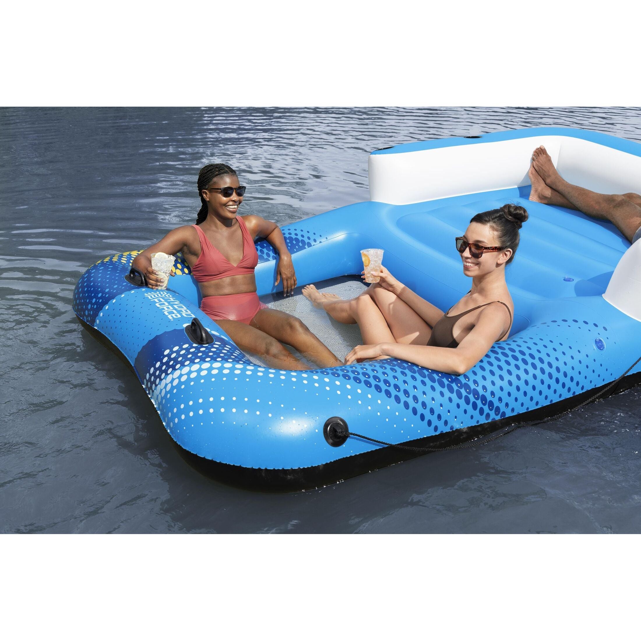 Bestway Hydro Force Summer Oasis Island 43645 – Isola galleggiante 4 posti con parasole