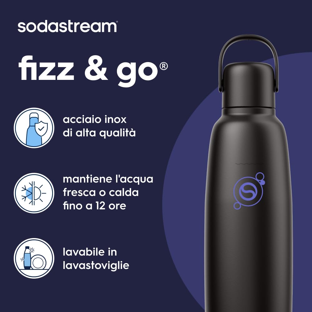 Sodastream Borraccia termica Fizz & Go 0,9 L – Acciaio inox 3