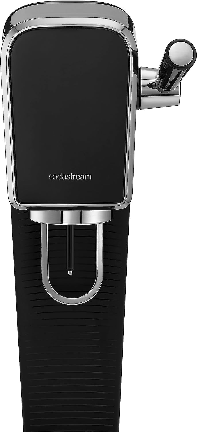 SodaStream Art Nero – Gasatore acqua Completo con bottiglie 1L + 0,5L e cilindro CO₂
