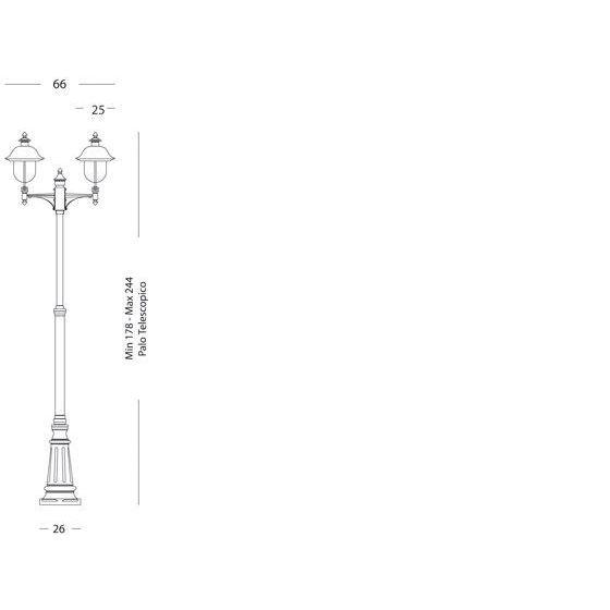 Sovil PALO ALTO DUE LUCI E27