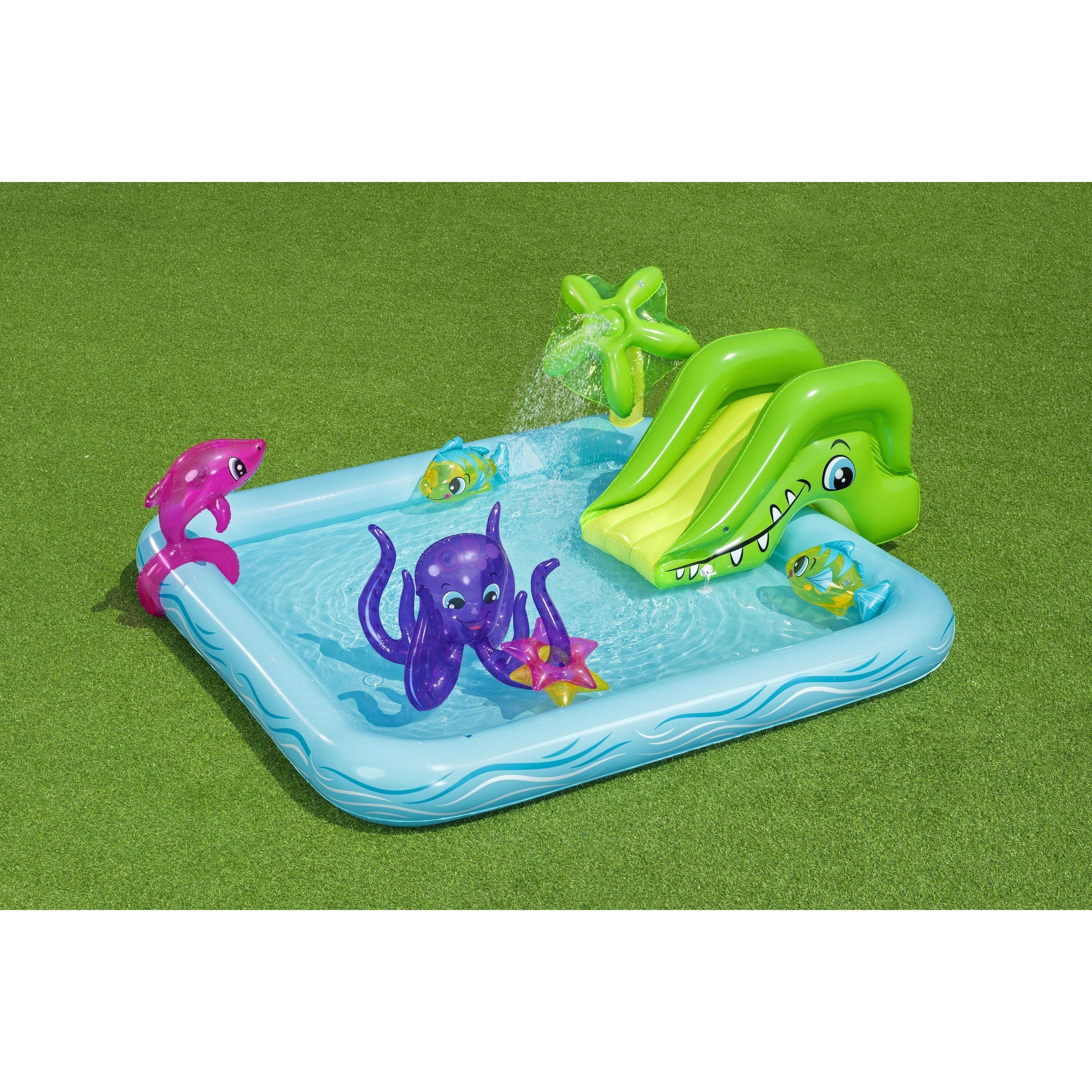 Bestway 53052 Play Center Acquario Fantastico Con Spruzzi Cm. 239X206X86