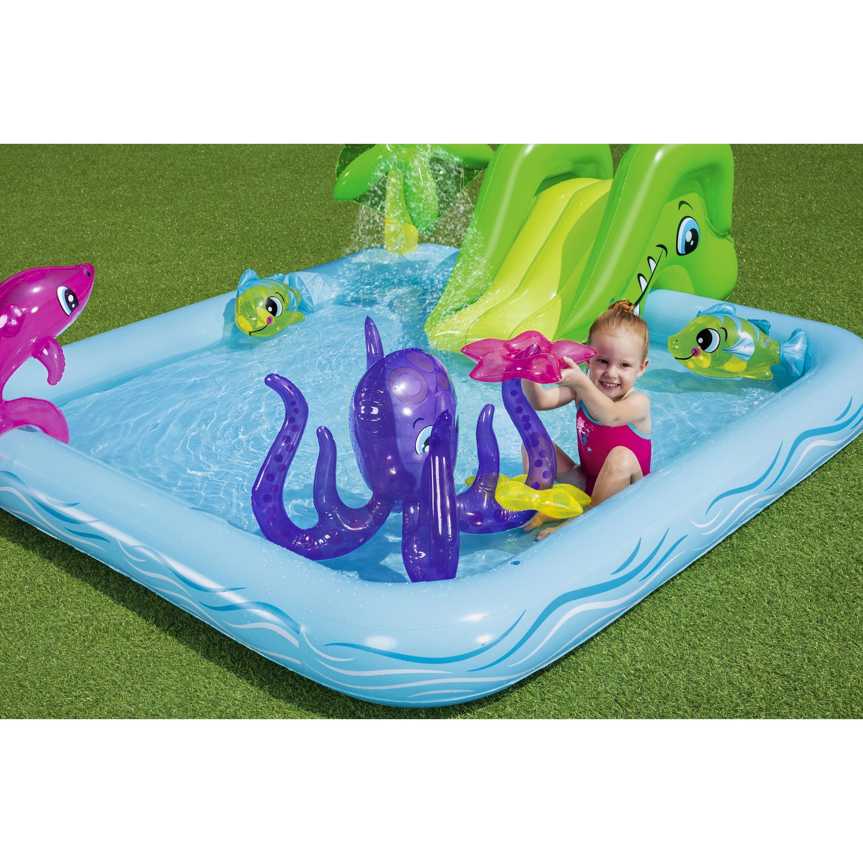 Bestway 53052 Play Center Acquario Fantastico Con Spruzzi Cm. 239X206X86