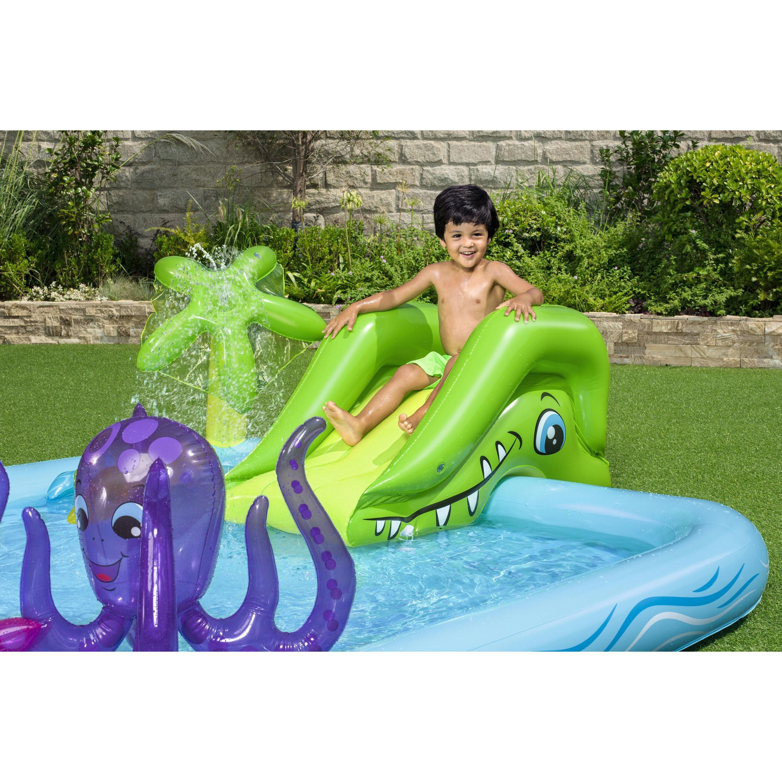 Bestway 53052 Play Center Acquario Fantastico Con Spruzzi Cm. 239X206X86
