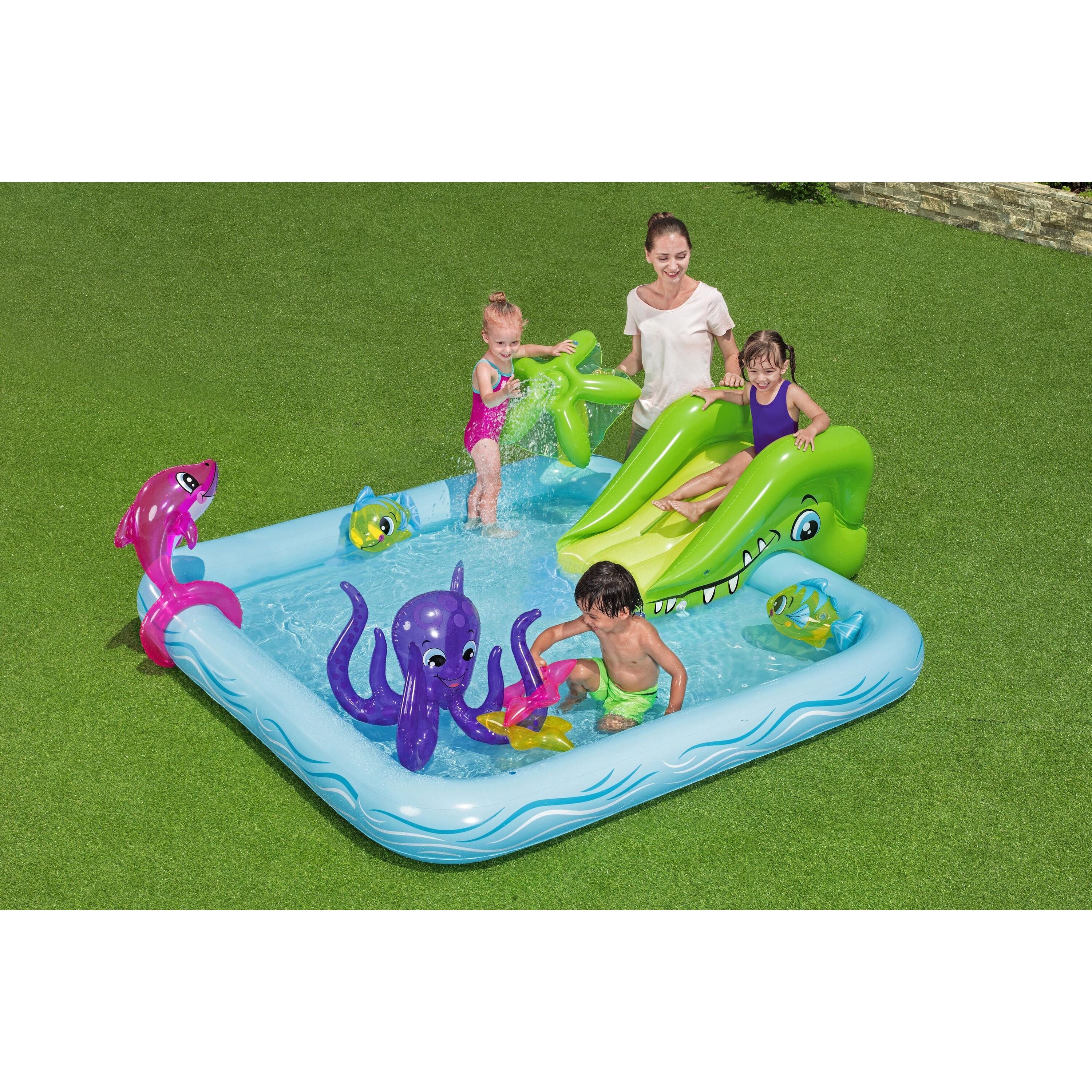 Bestway 53052 Play Center Acquario Fantastico Con Spruzzi Cm. 239X206X86