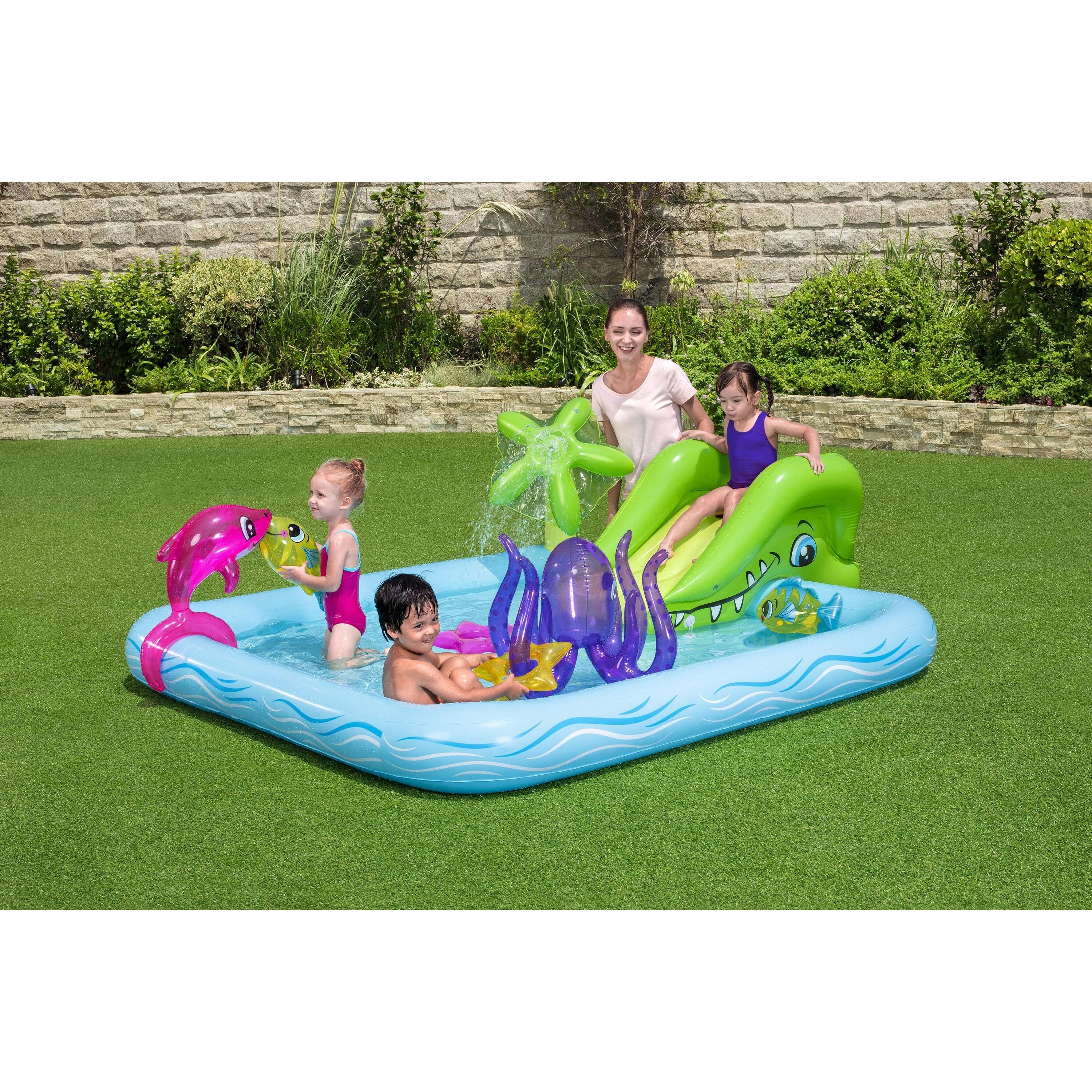 Bestway 53052 Play Center Acquario Fantastico Con Spruzzi Cm. 239X206X86