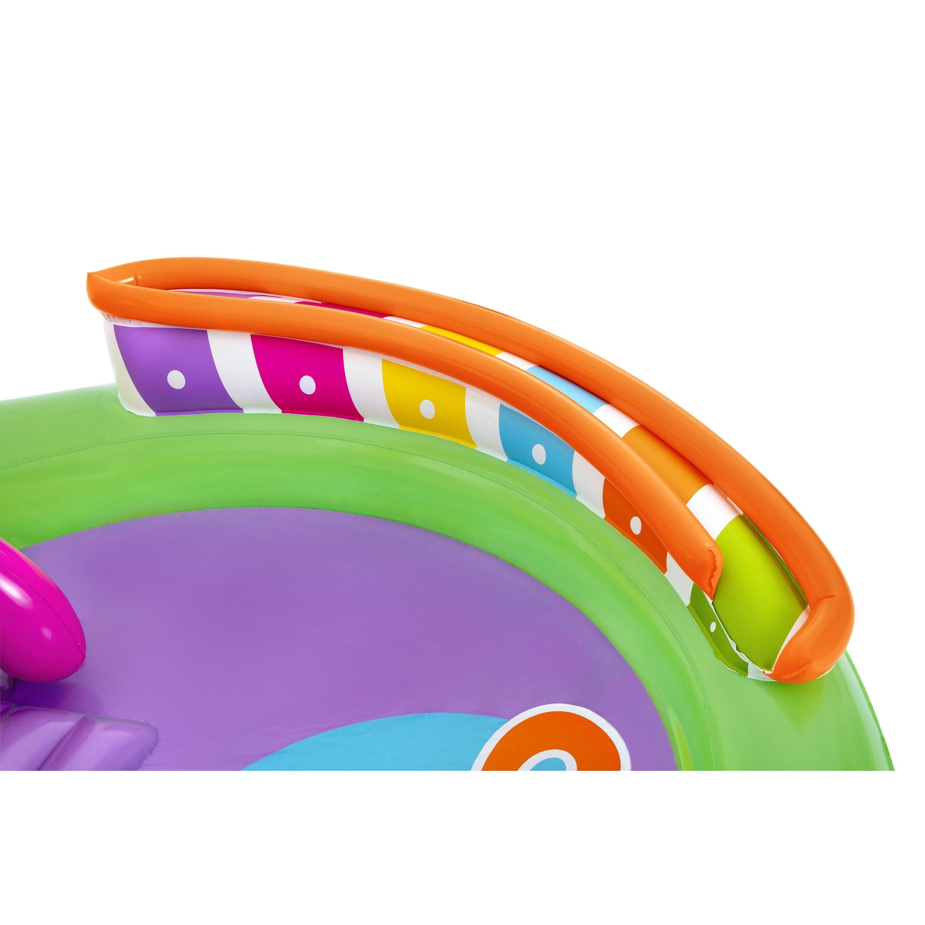 Bestway 53117 Sing 'n Splash Play Center – Parco acquatico gonfiabile con scivolo e giochi musicali