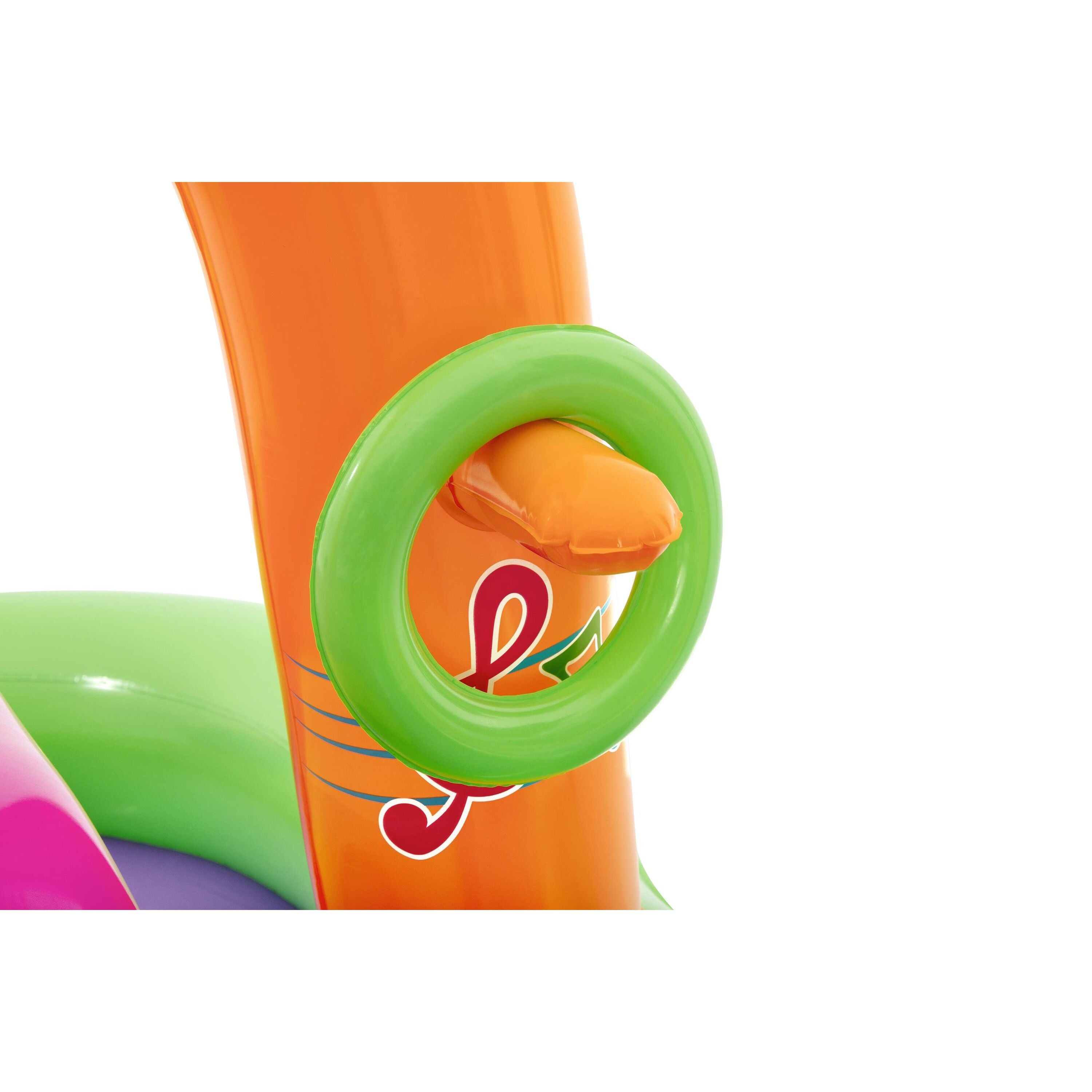 Bestway 53117 Sing 'n Splash Play Center – Parco acquatico gonfiabile con scivolo e giochi musicali