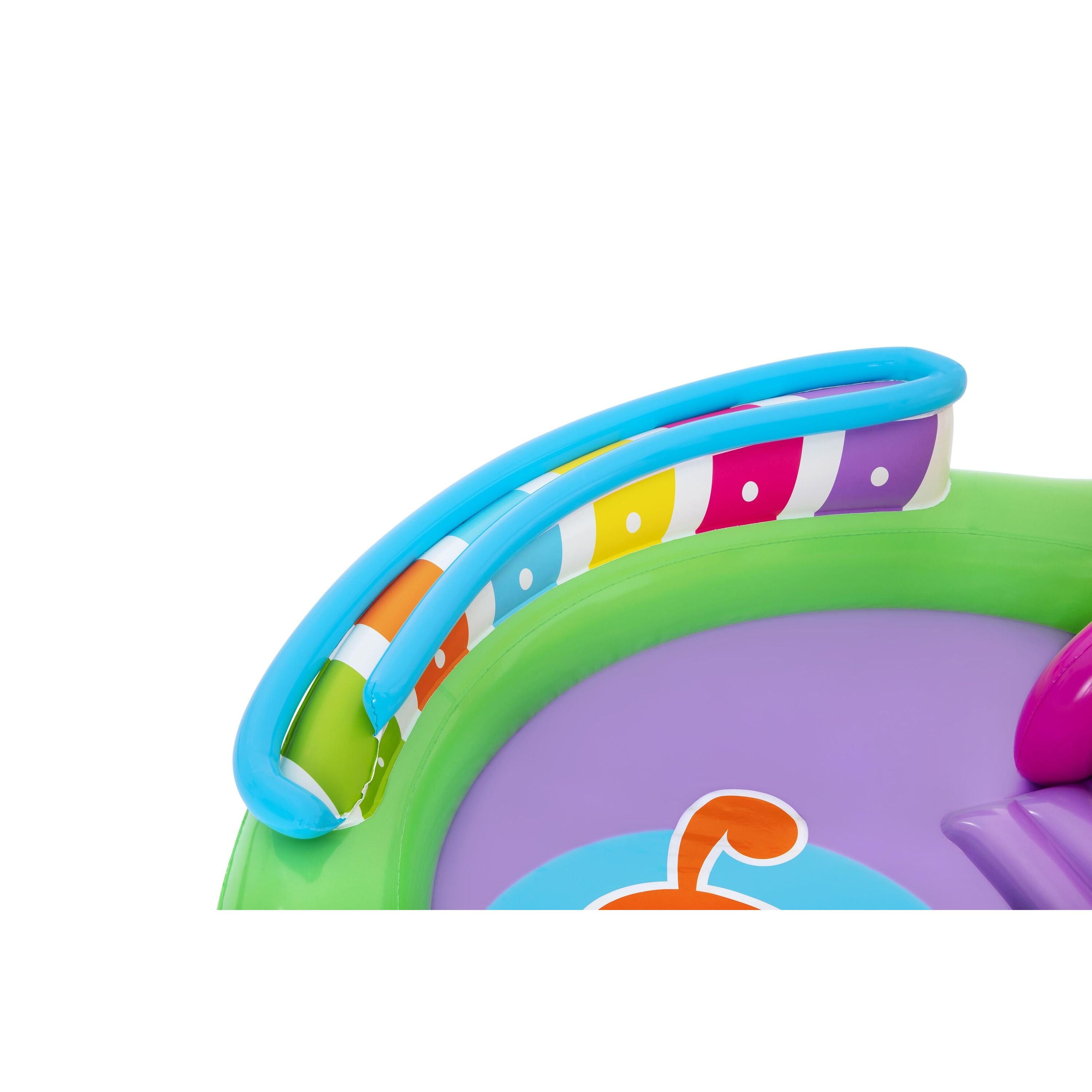 Bestway 53117 Sing 'n Splash Play Center – Parco acquatico gonfiabile con scivolo e giochi musicali