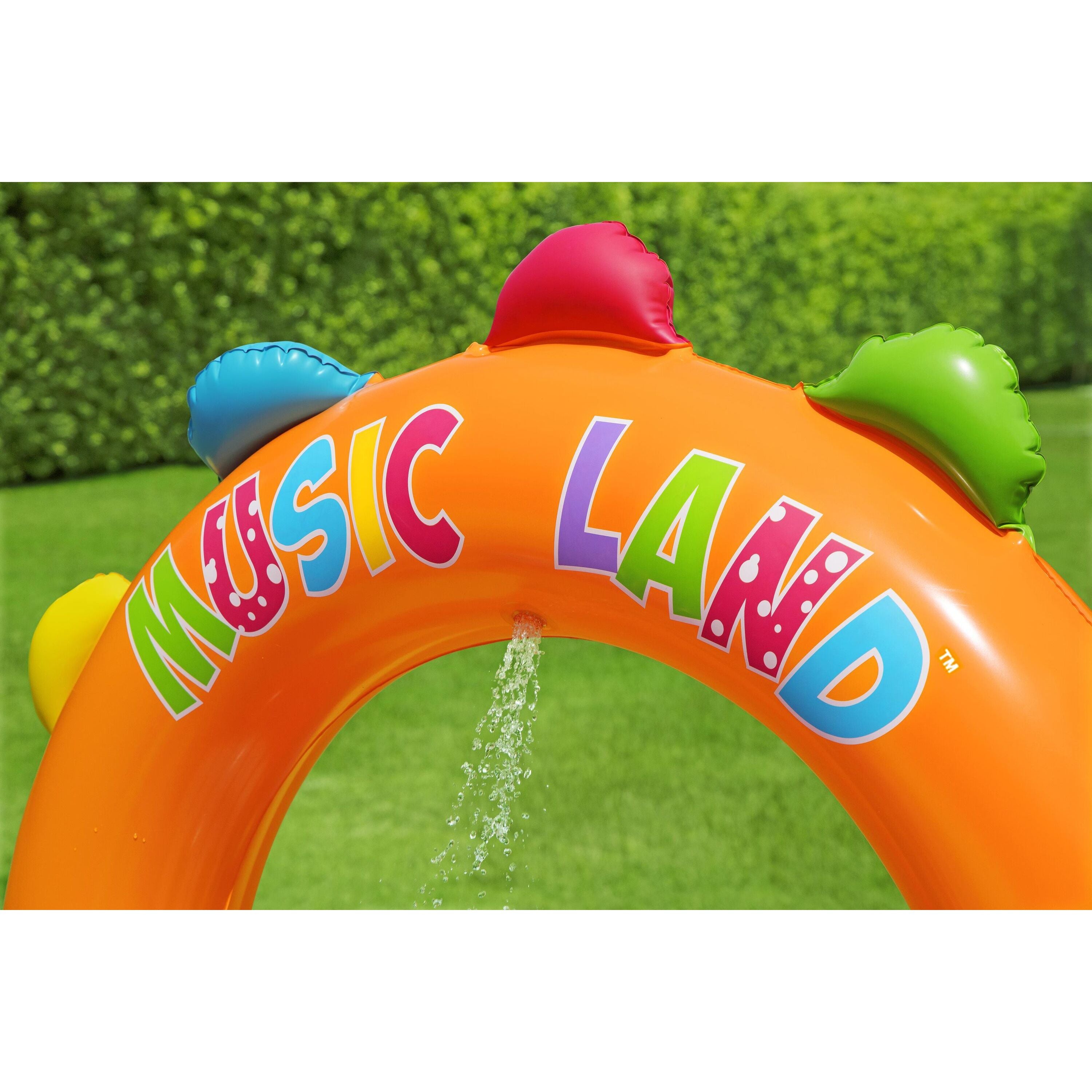 Bestway 53117 Sing 'n Splash Play Center – Parco acquatico gonfiabile con scivolo e giochi musicali