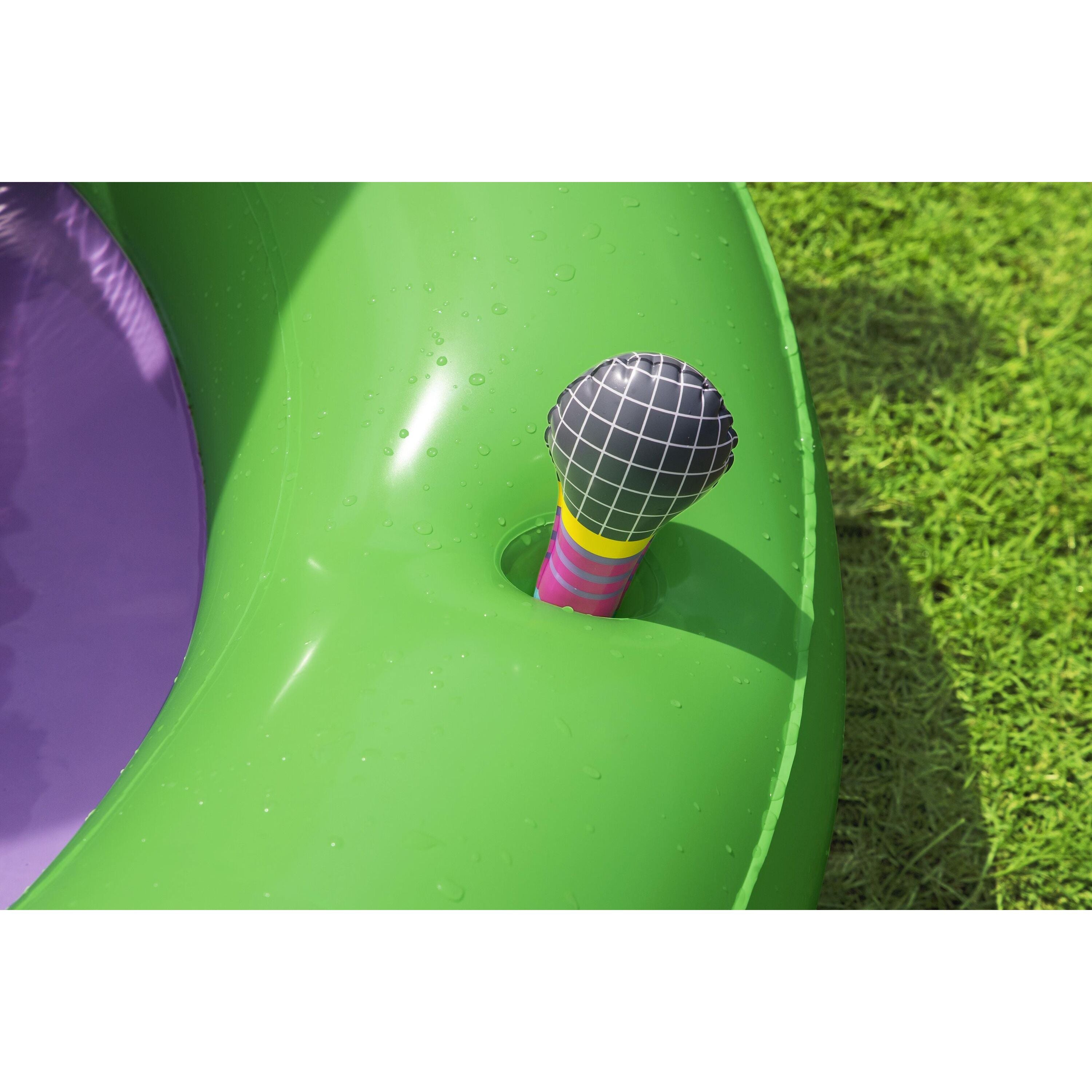 Bestway 53117 Sing 'n Splash Play Center – Parco acquatico gonfiabile con scivolo e giochi musicali