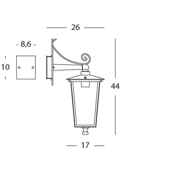 Sovil APPLIQUE IN BASSO E27