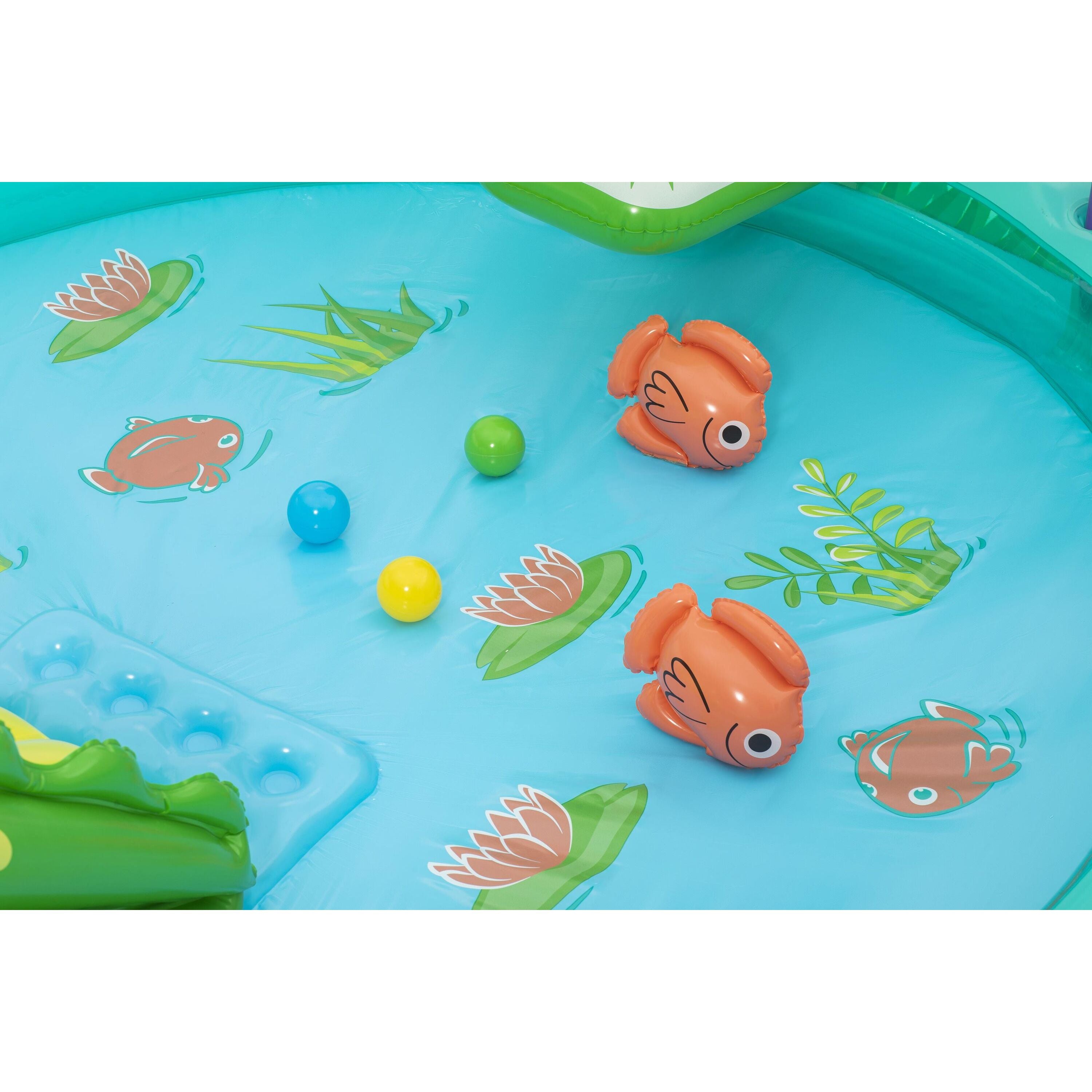 Bestway 53166 Crocodile Cove – Playcenter gonfiabile per bambini con piscina
