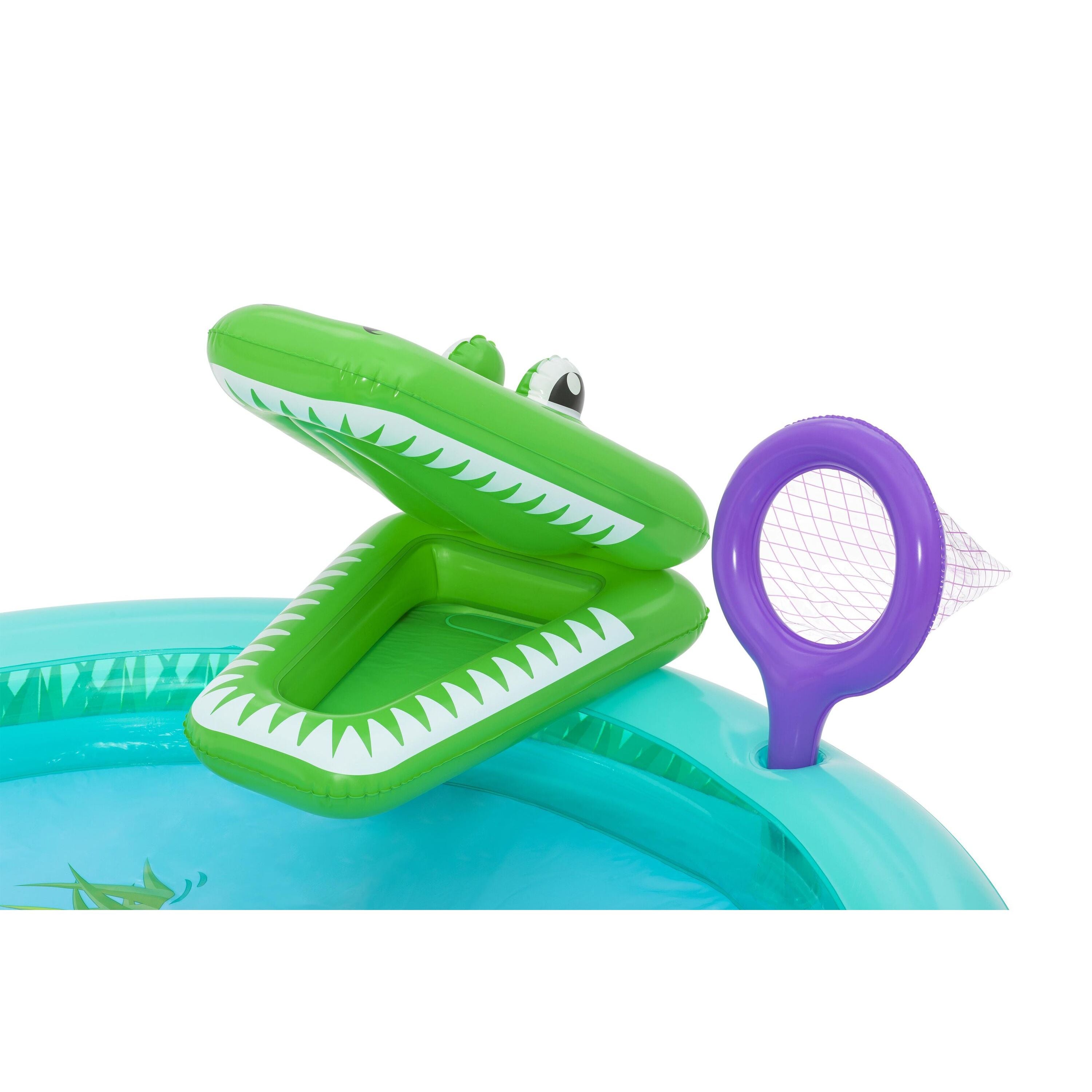 Bestway 53166 Crocodile Cove – Playcenter gonfiabile per bambini con piscina