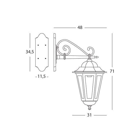 Sovil APPLIQUE IN BASSO E27