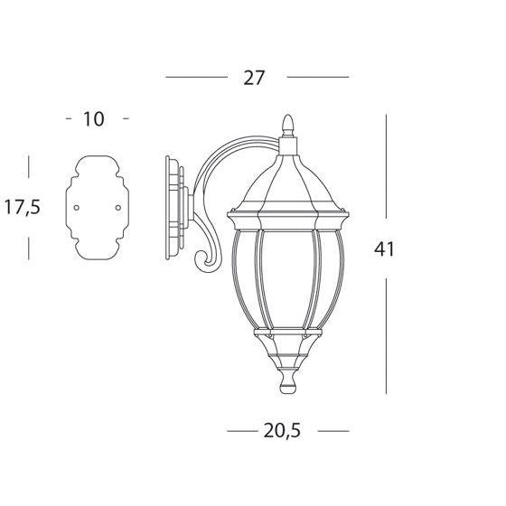 Sovil APPLIQUE GRANDE IN BASSO E27