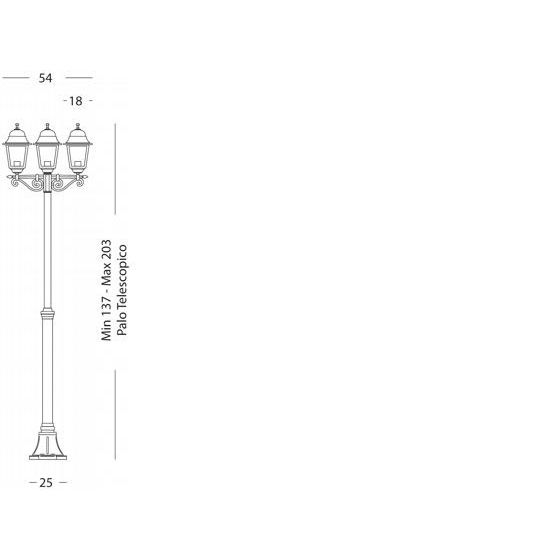 Sovil PALO ALTO TRE LUCI E27
