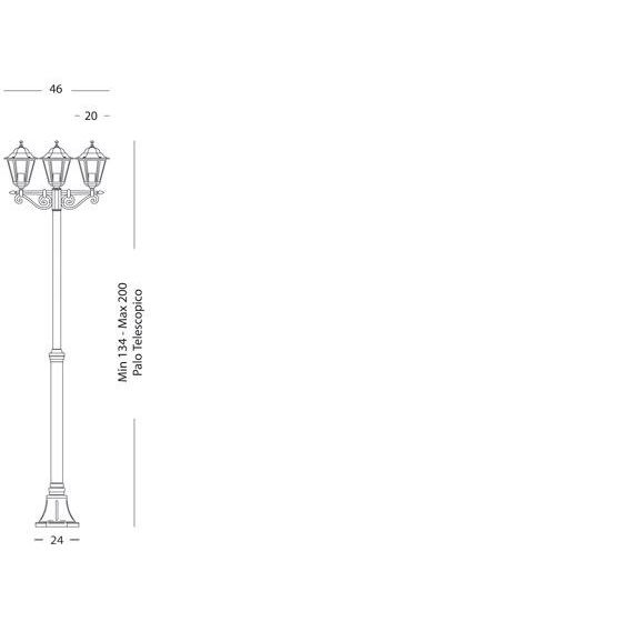 Sovil PALO ALTO TRE LUCI E27