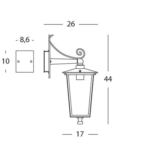 Sovil APPLIQUE IN BASSO E27