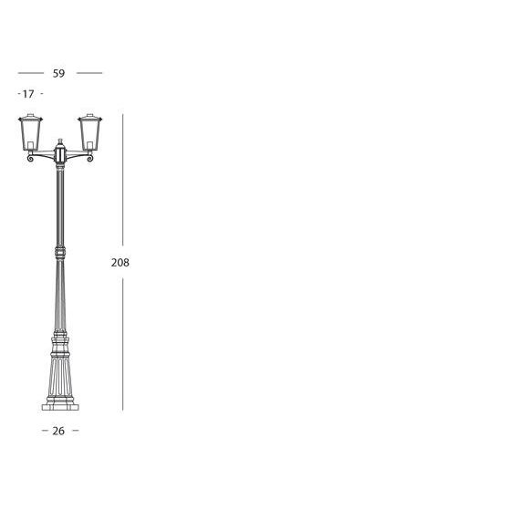 Sovil PALO ALTO DUE LUCI E27
