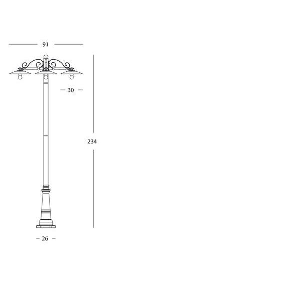 Sovil PALO TRE LUCI E27