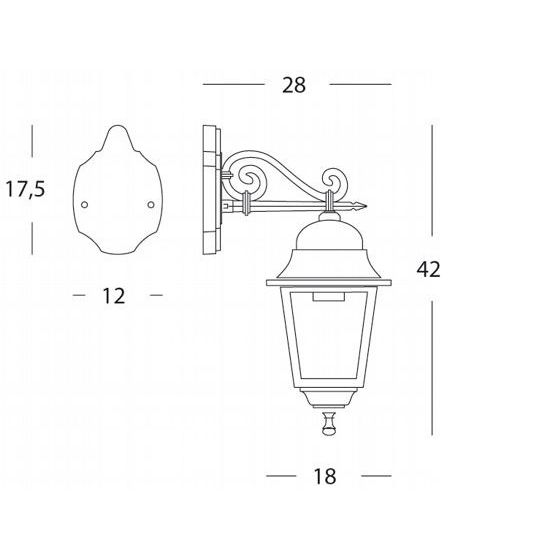 Sovil APPLIQUE MEDIA IN BASSO E27