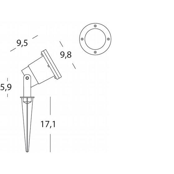 Sovil FARETTO GU10 C/PICCHETTO