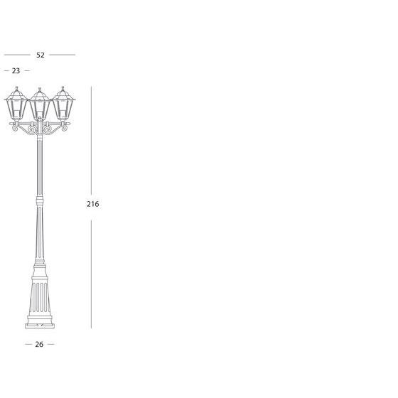 Sovil PALO ALTO TRE LUCI E27