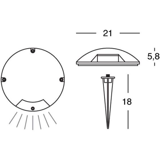 Sovil SEGNAPASSO 1W LED 4000K