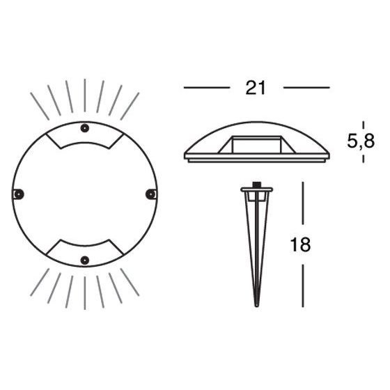 Sovil SEGNAPASSO 2W LED 4000K