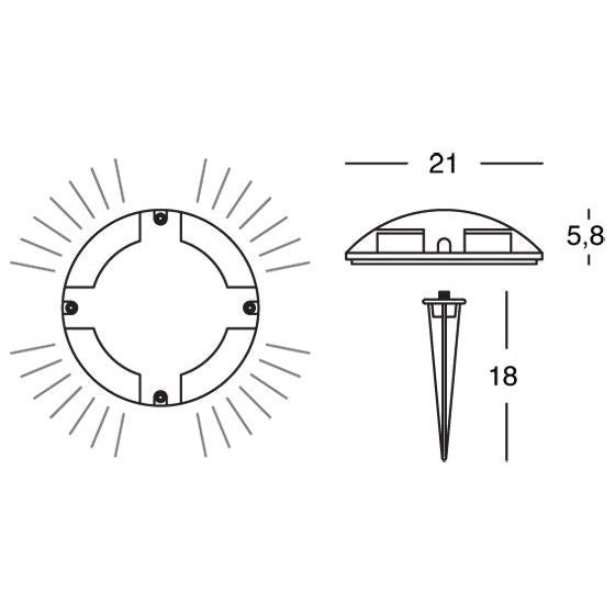 Sovil SEGNAPASSO 4W LED 4000K