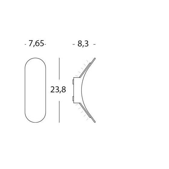 Sovil APPLIQUE 4W+4W LED 4000K