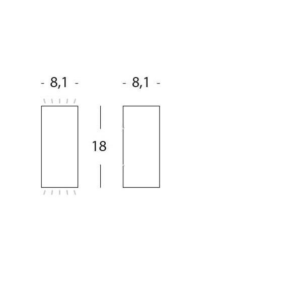 Sovil APPLIQUE 6W+6W LED 4000K