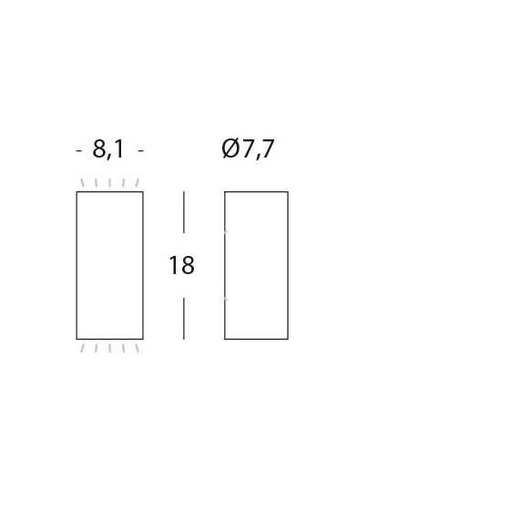 Sovil APPLIQUE 6W+6W LED 4000K
