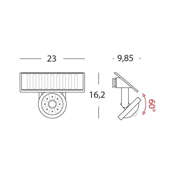 Sovil APPLIQUE SOLARE 1W LED 4000K